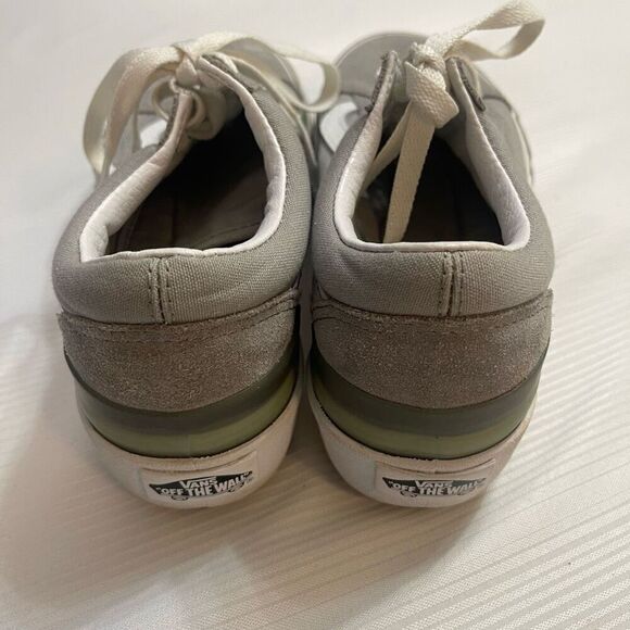 Vans Old Skool Stacked Sneakers Shoes White Gray Skate Casual Size 6.5 6 1/2 - Picture 4 of 8